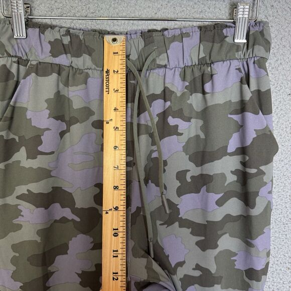 Lululemon Keep Moving Pants Womens 8 Green Camo High-Rise 7/8 Stretch - Picture 5 of 9